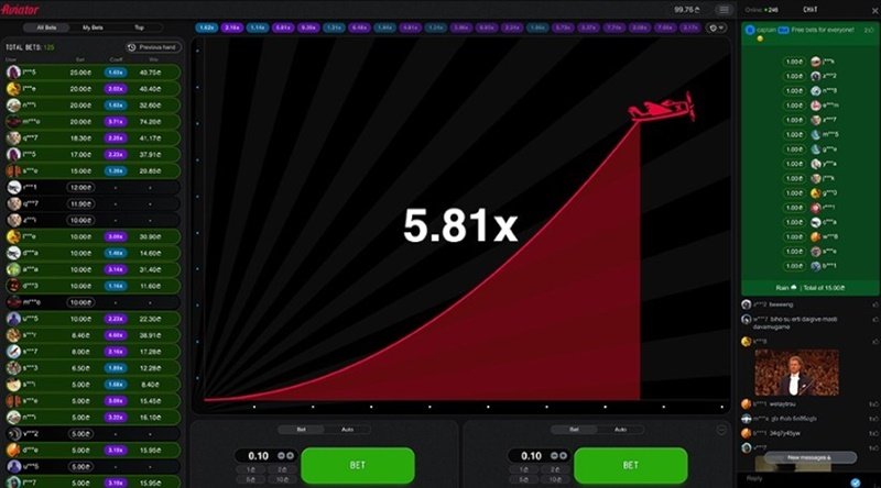 betika aviator game screenshot