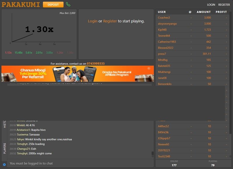 pakakumi game screenshot